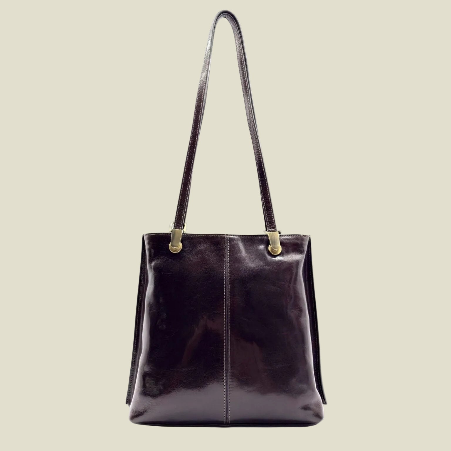 Italian Leather Shoulder Tote