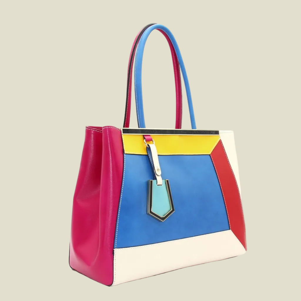 Venezia Multicolor Leather Tote Bag