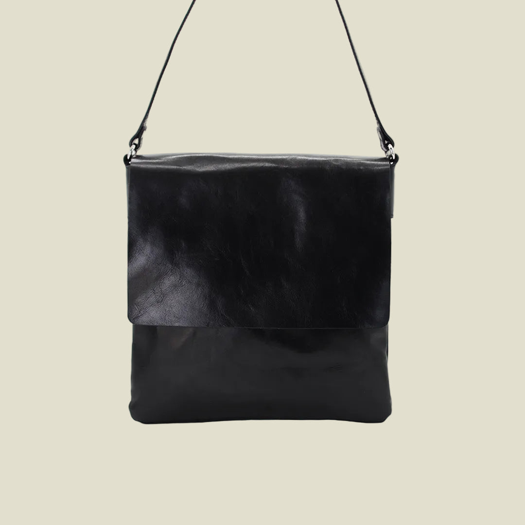 Italian Leather Messenger Shoulder Bag