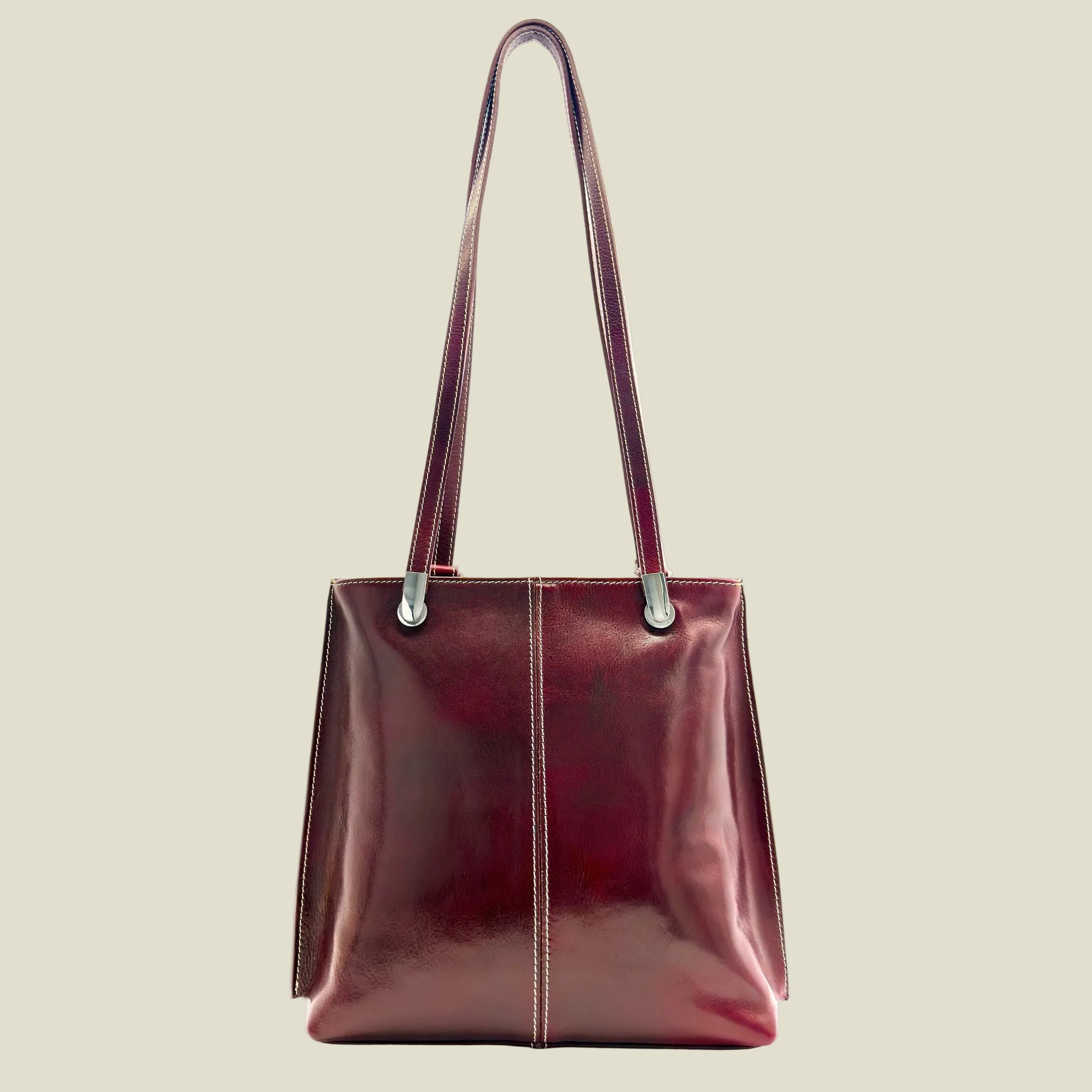 Italian Leather Shoulder Tote