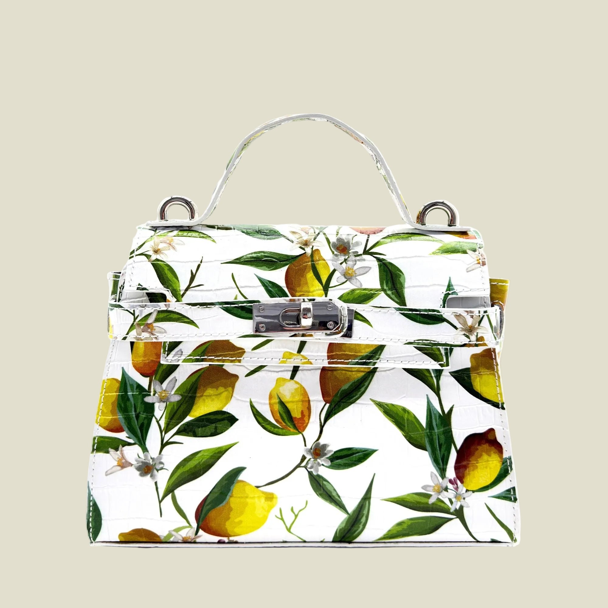 Italian Leather Boston Handbag
