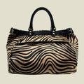 Italian Hair-On Hide Leather Weekender Bag