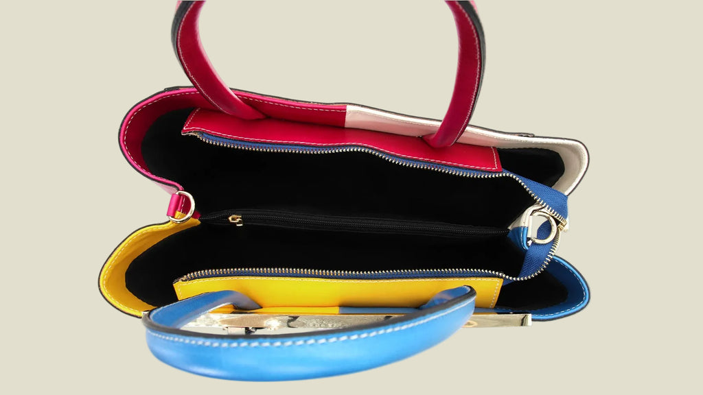 Venezia Multicolor Leather Tote Bag