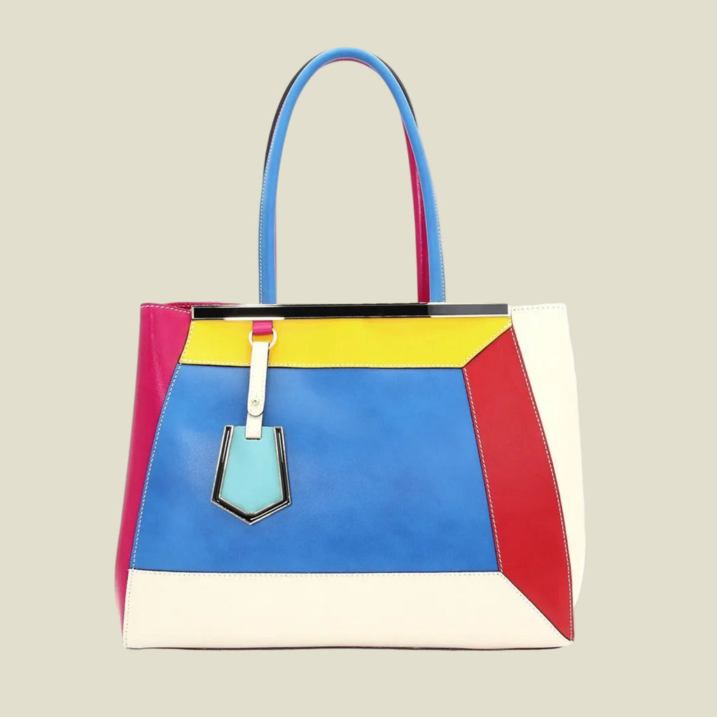 Venezia Multicolor Leather Tote Bag