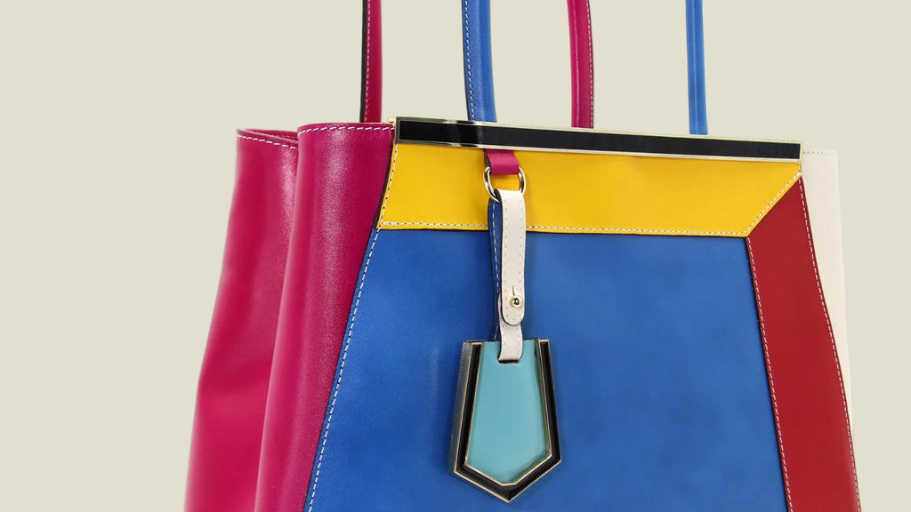 Venezia Multicolor Leather Tote Bag