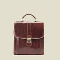 Men’s Italian Leather Briefcase with Multiple Compartments