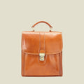 Men’s Italian Leather Briefcase with Multiple Compartments