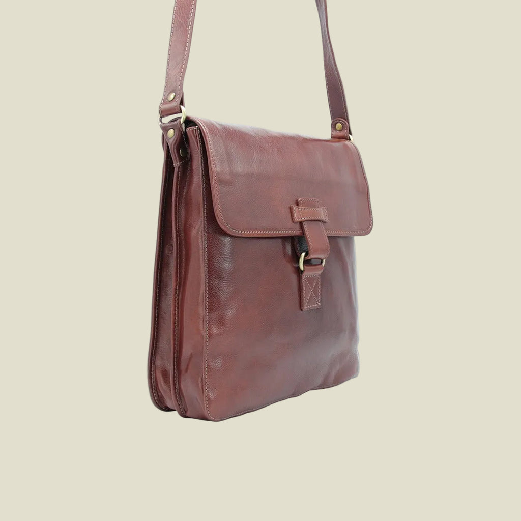 Italian Leather Messenger Bag