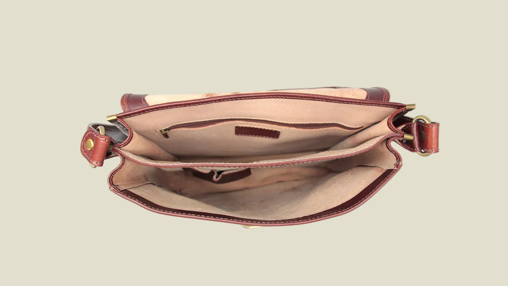 Italian Leather Messenger Bag