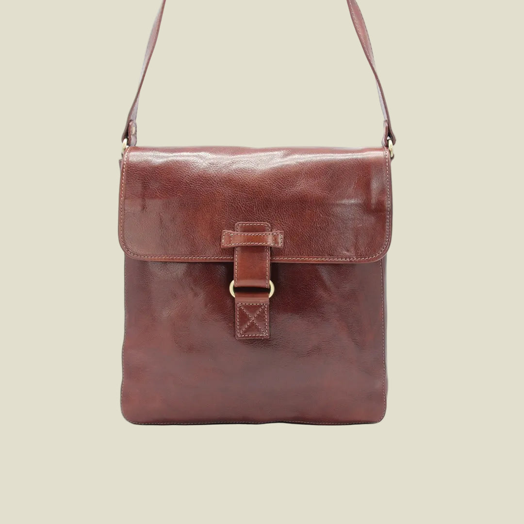 Italian Leather Messenger Bag