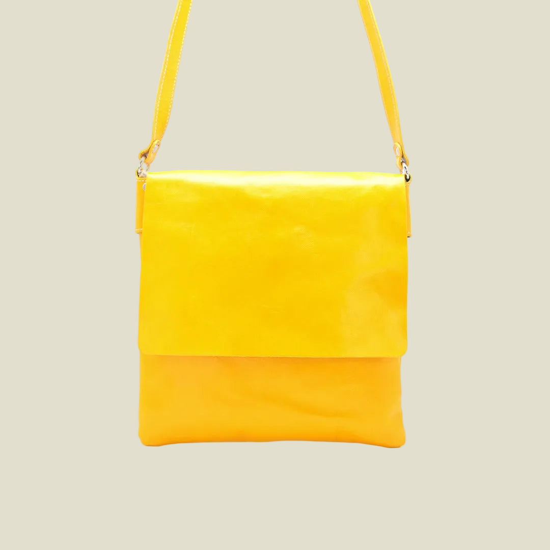 Italian Leather Messenger Shoulder Bag