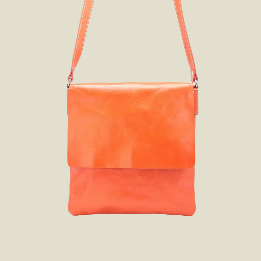 Italian Leather Messenger Shoulder Bag