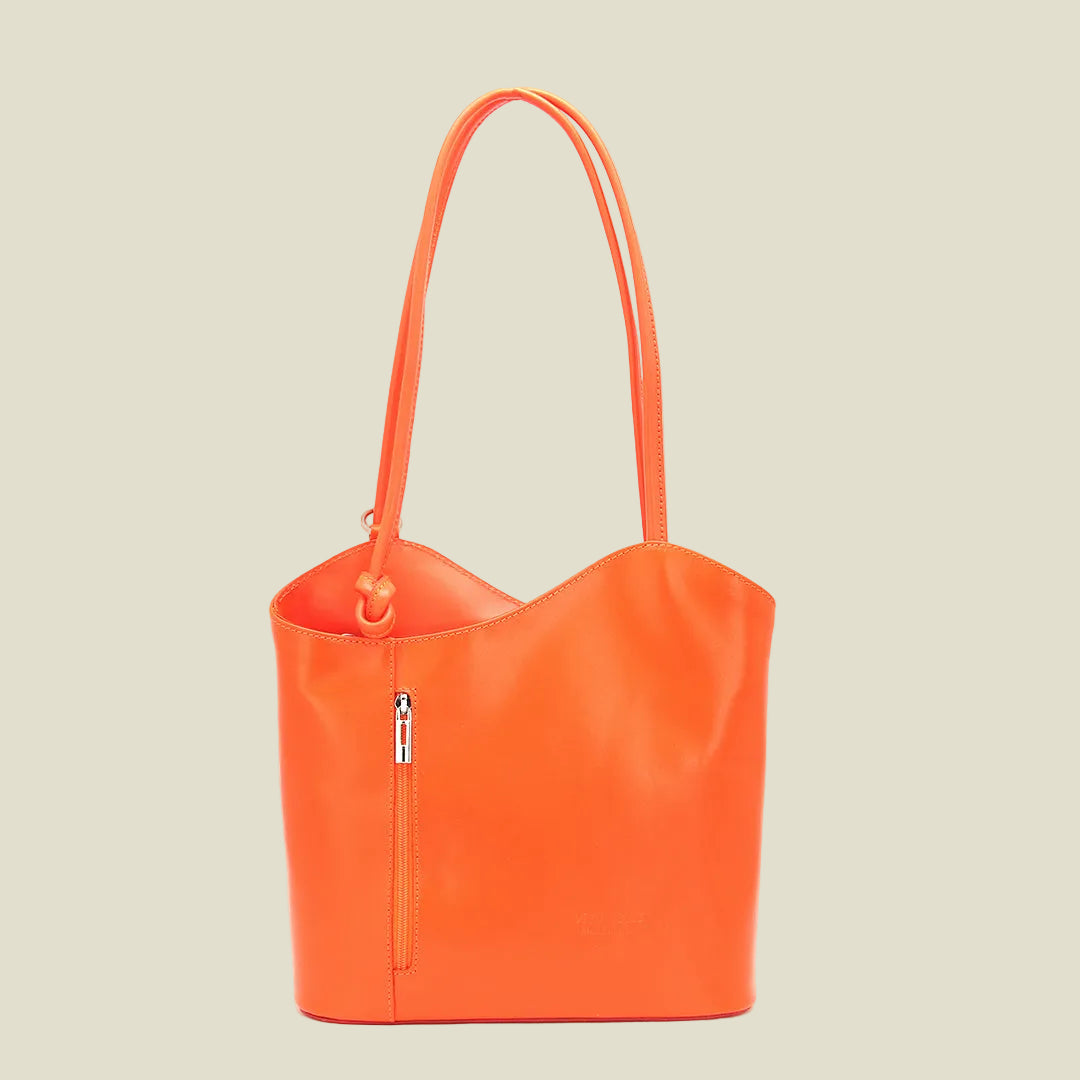 Italian Leather Shoulder Tote Bag