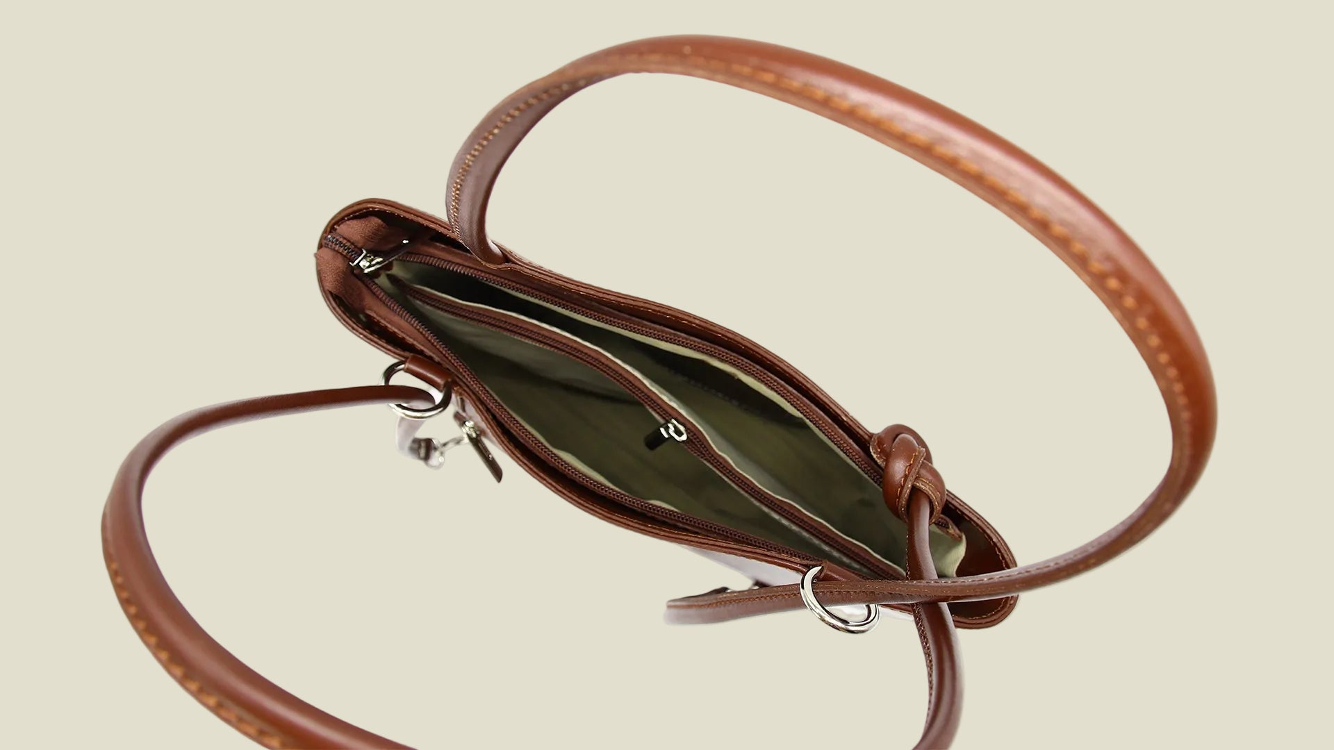 Italian Leather Shoulder Tote Bag
