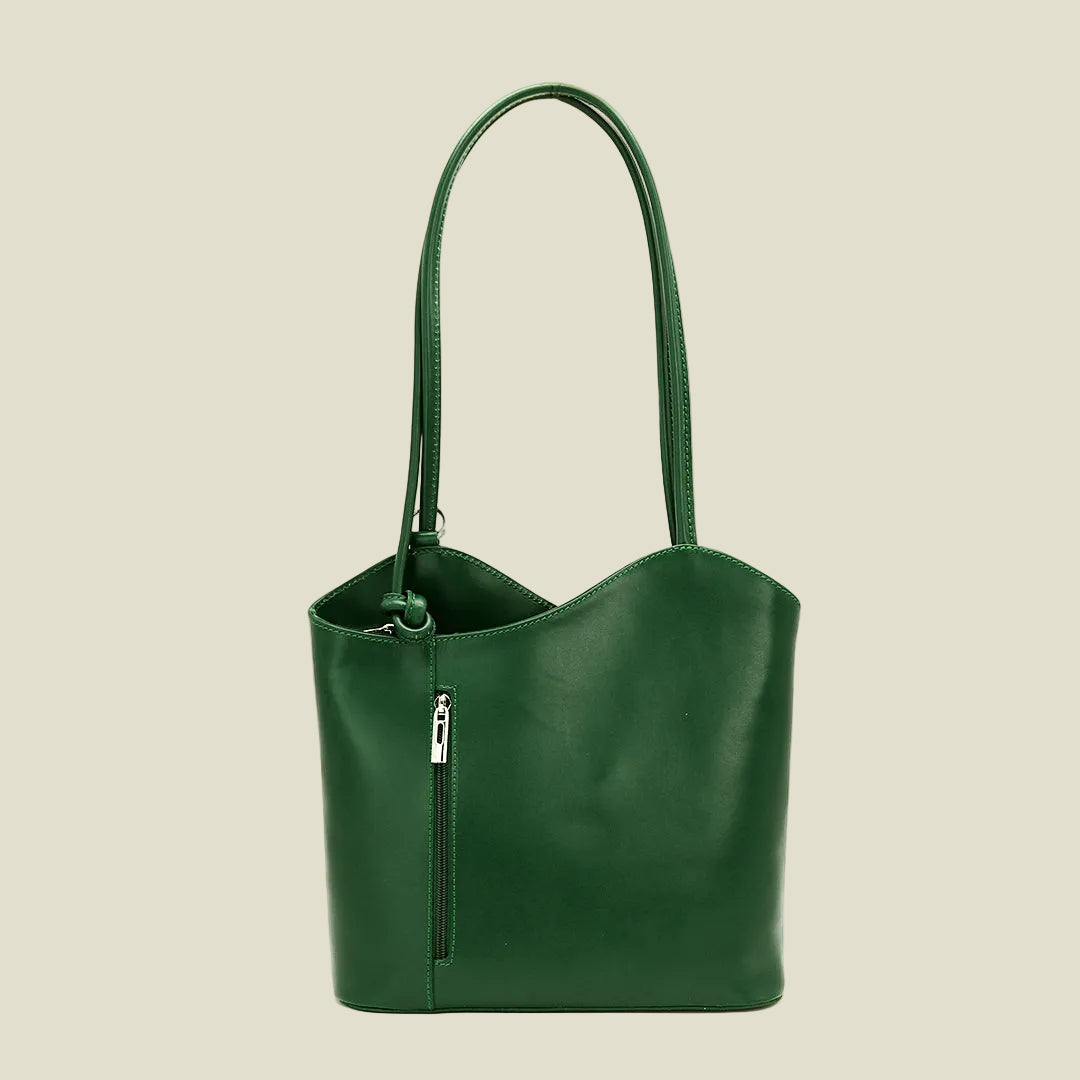 Italian Leather Shoulder Tote Bag