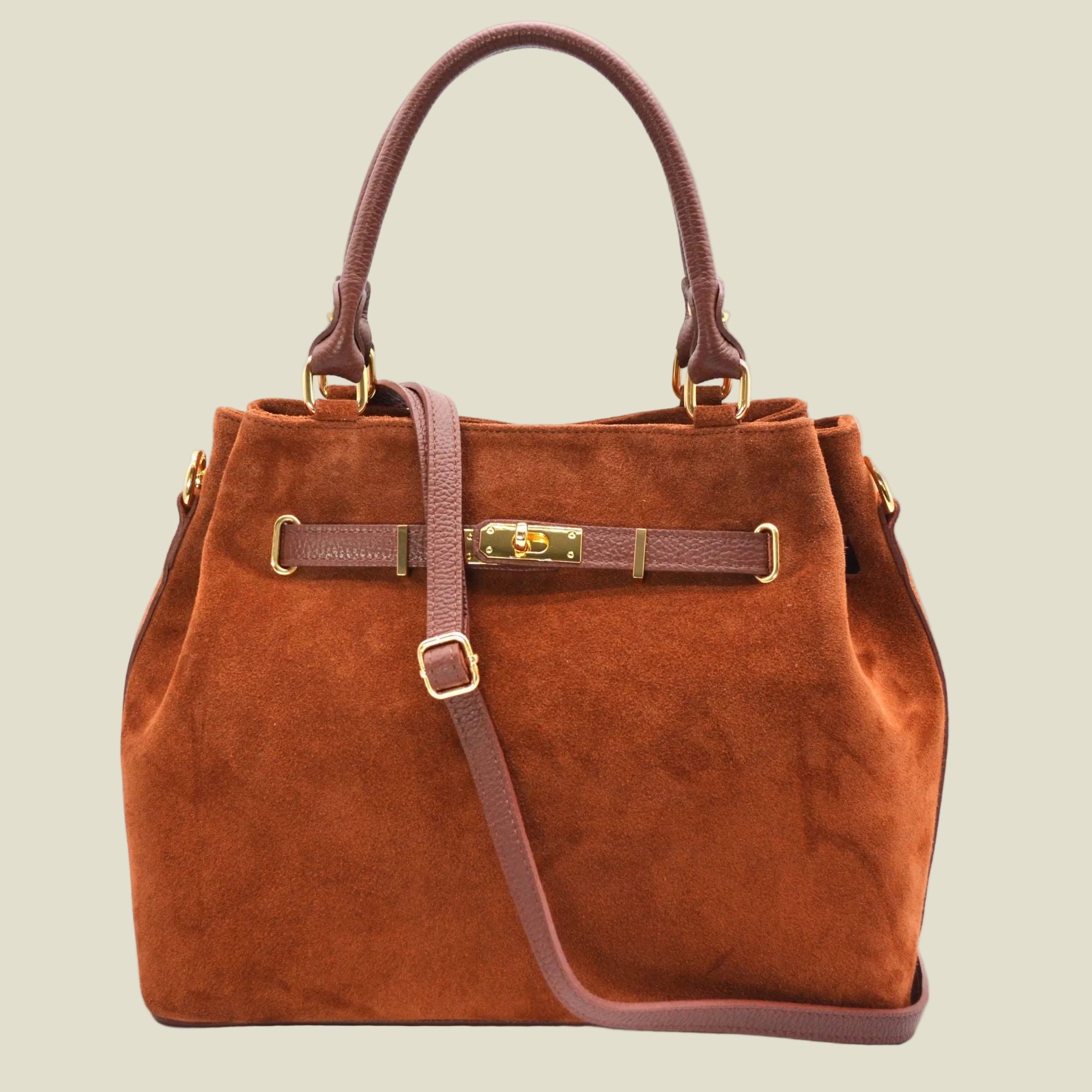 Velaré Suede Leather Tote Bag – Made in Italy