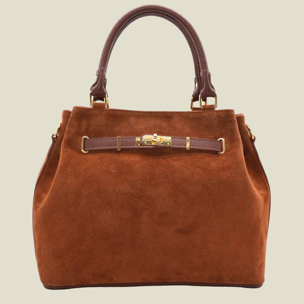 Velaré Suede Leather Tote Bag – Made in Italy